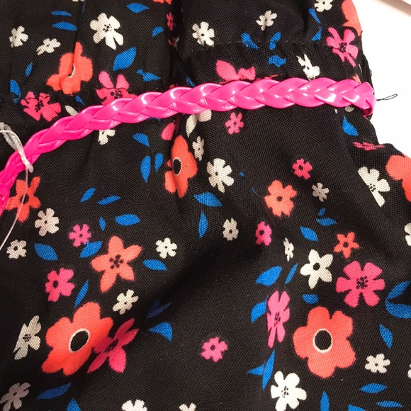 Toddler girls clothes Little Lass 2T one piece pant outfit floral black - Picture 4 of 7